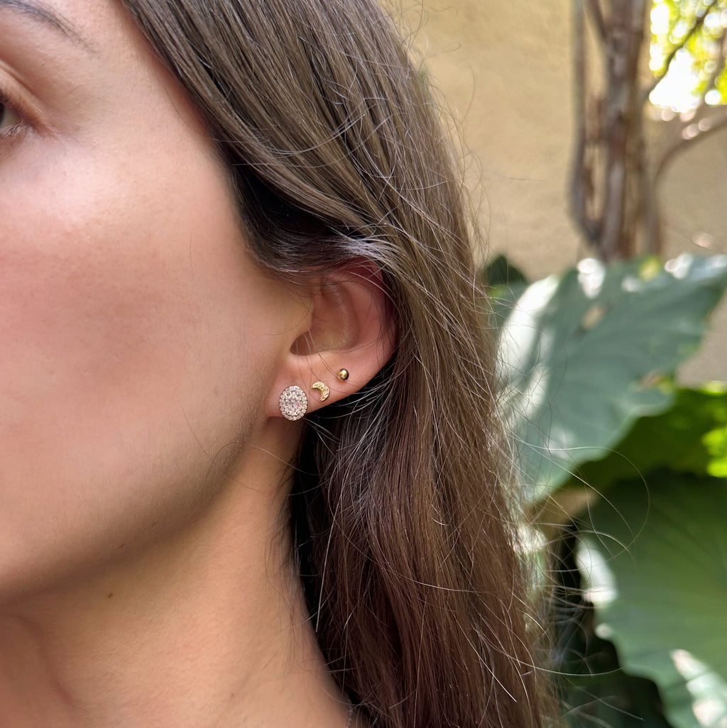 Aretes de plata con circonias